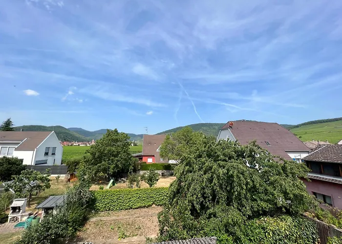 Le Cerisier - Route Des Vins - Parking Et Terrasse Avec Vue Sur Montagnes Et Vignoble